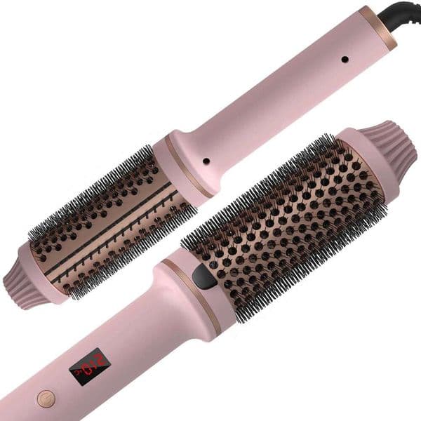 Curling Iron PTC Heated Thermal Ceramic Curler Hot Create Loose & Volume Curls Heating Hair Styling Brush W260515