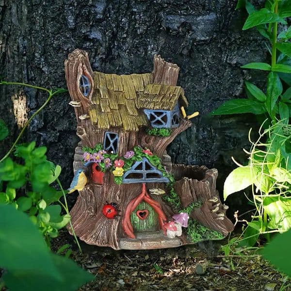 Fairy Garden Houses Miniature Fairy Elf Door Figurines Statues For Outdoor Yard Art Sculpture Wooden Ornaments Accessories Y9N7 260514