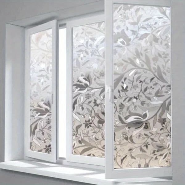Elegant Tulip n AntiPrivacy Window Film SelfAdhesive GlueFree Transparent Opaque Glass Sticker Decoration 260512