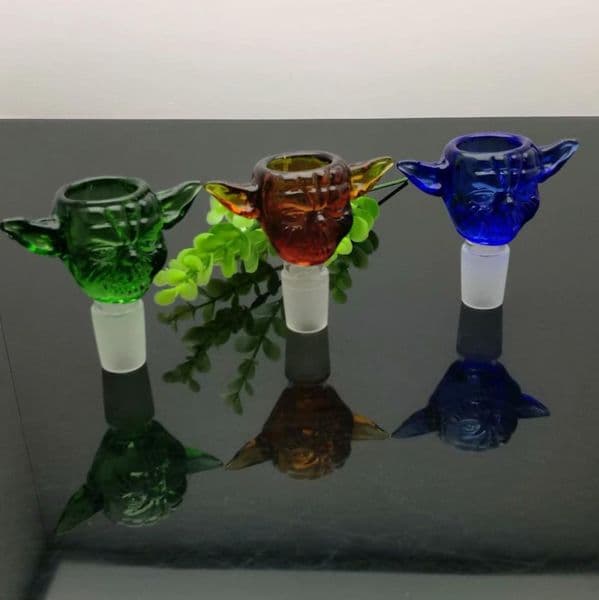 New Glass Smoking pipes hookah Oil Burner Pipes Smokings Colorful wing glass bubble head adapter 14mm