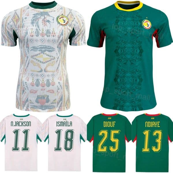 National 2026 2027 World Cup Senegal Soccer Jersey Mans 25 El Hadji Malick Diouf 15 Krepin Diatta 21 Habib Diarra 5 Idrissa Gueye 7 Assane Diao Football Shirt Kits
