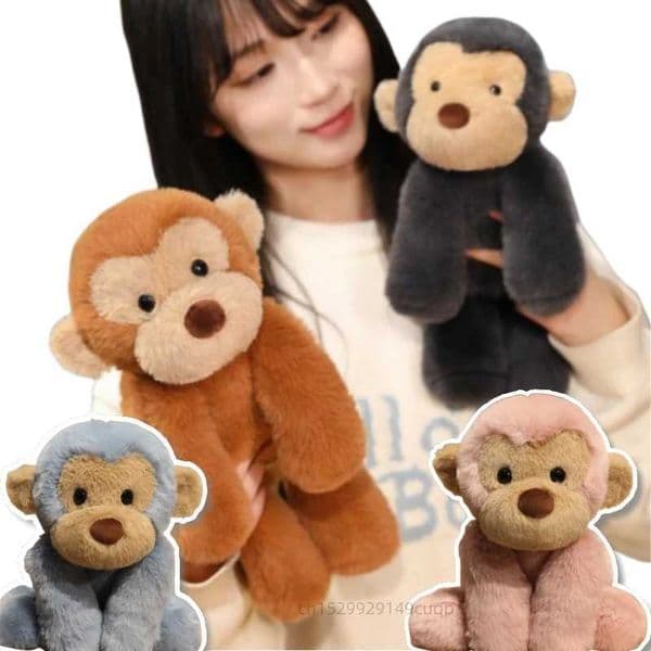 40cm Cartoon Monkey Plush Doll High Quty Colorful Monkey Gorilla Animal Stuffed Toy Home Decoration Gift For Boys And GirlsJ260515