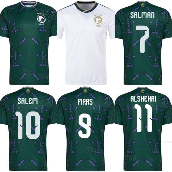National Saudi Arabia 2026/27 World Cup Soccer 1 Nawaf Al-Aqidi Jersey Mans 4 Abdulelah Al-Amri Khalid Al-Ghannam Mohammed Mahzari Abdulaziz Al-Aliwa Football Shirt