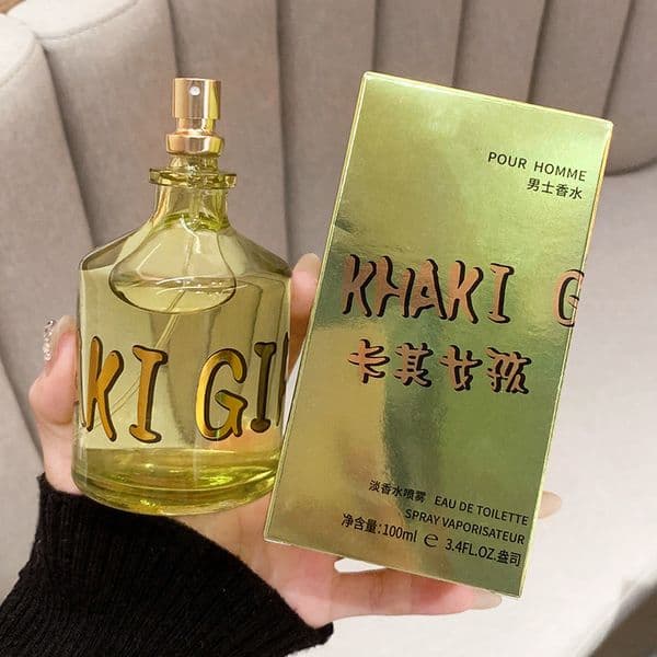 K8813 Khaki Girl Arc-Shaped Crush Men's Perfume, Long-Lasting Light Fragrance, Fresh and Niche, Cross-Border Wholesale
