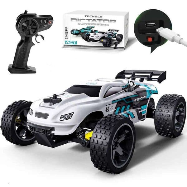 High-Speed Car for Adults&Kids,20 KM/H Remote Ccontrol Cars Toy Off-Road Buggy with Lights, 2.4GHz RC Racing Car, 50 Min Play 26L0515