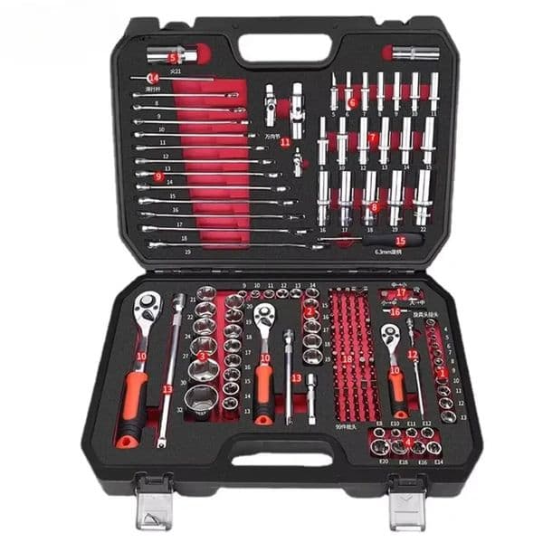 2026 new Luxury Designer Decor Auto Repair Tools Box Sets Electrician Spanner Case room Waterproof Shockproof Safety Parts Organizer Anti-Fall Toolbo 17