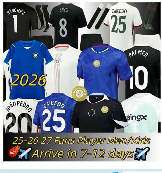 CFC 26 27 chelseaSoccer Jersey JOAO PEDRO ENZO NETO 2026 2027 chelase GARNACHO ESTEVAO CAICEDO PALMER GEORGE SANCHEZ Football Shirts Chelse Men kids kits