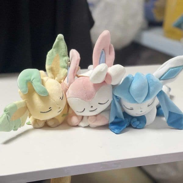 Eeveelution Sleep Sylveon Plush Toy Leafeon Glaceon stuffed toys doll Xmas presents for CHIldren Z260515