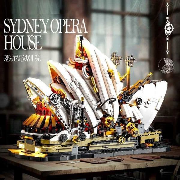 1940pcs Street View Sydney Opera House Building Blocks Advanced Difficulty Educational Toy World Architecture Model for Children Z260515