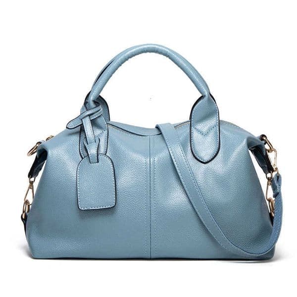 Womens Fashionable and Elegant LargeCapacityO ilW axL eatherH andbagC onvenientS olidC olorF auxL eatherB ostonC rossbodyB H260515
