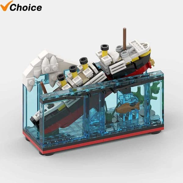 Titanic Sank Ship Model Break in Half MOC Building Blocks Bricks Boat Kit Construcrion Sets Gift Adt Children Display AssembleJ260515