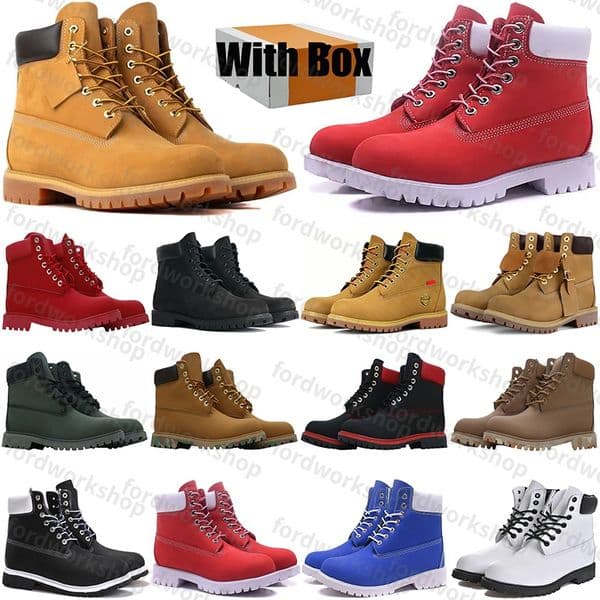 Free Shipping With Box Designer timberlamd tim boots martin booties Shoes for mens womens winter Autumn bottes botte sneakers over the knee snow high boot fashion