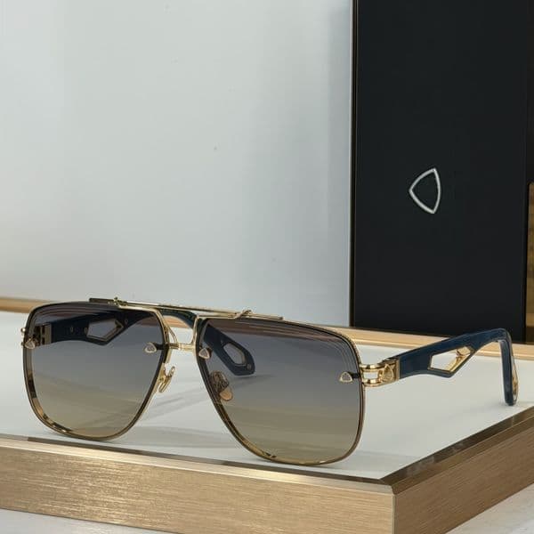 New MAYB~ THE King II Eyewear TOP Quality Designer Sunglasses for Men Women Fashion Classic Luxury Pilot Metal Frame Eyeglasses With Original Box Size 63-12-145