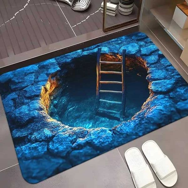 Cave Scenery Pattern Doormat Home Decor Rugbedroom Living Room Entrance Rugs Kitchen Front Door Nonslip Area Foot Mats L260515