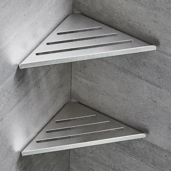 Bathroom Shelves Wall Mount Shower Corner Shelf No-drill 304 Stainless Steel Corner Storage Shampoo Body Wash Organizer 260513