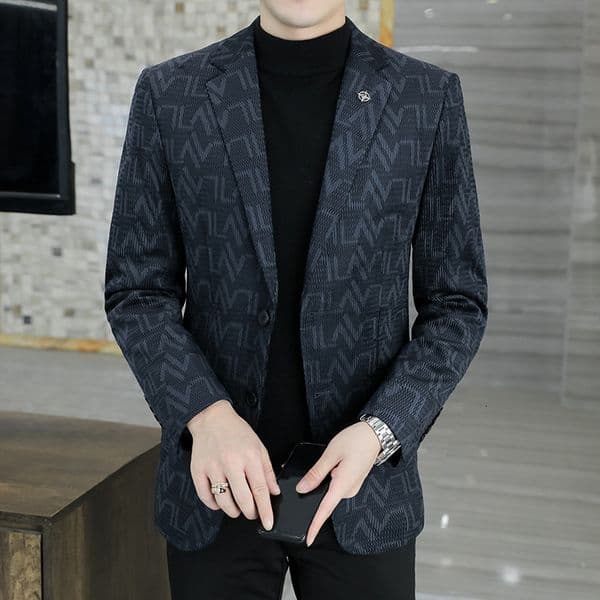 Designer Men's Business Jacket Suitable For Young Men's Autumn And Winter New Style Fashionable Small Suit Top Quality Classic Clothing Luxurious Top