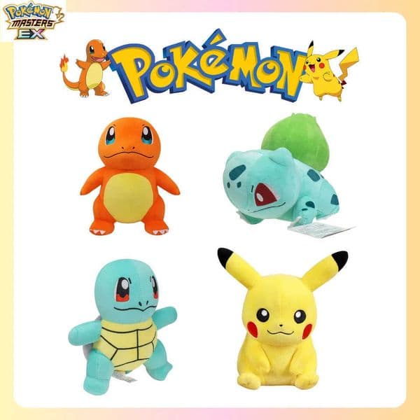 Charmander Squirtle Bulbasaur Plush Toy Anime Figure Model Kids Birthday Gift Anime Stuffed Gift for Kids Children L2605155M9E