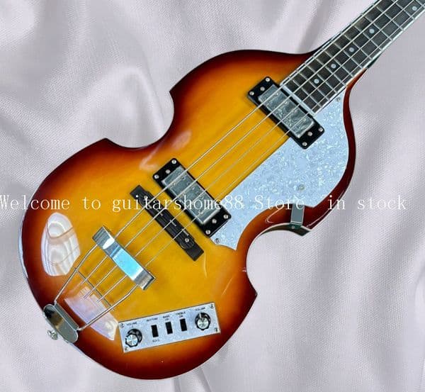 best Sunburst Hofner Violin BB2 Bass Hofner Contemporary Electric Bass Flame Maple #N7852358