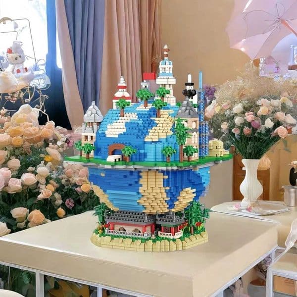 Architecture Global Village Micro Building Blocks Set6000 PiecesArchitecture Model Gift for Adts and KidsJ260515