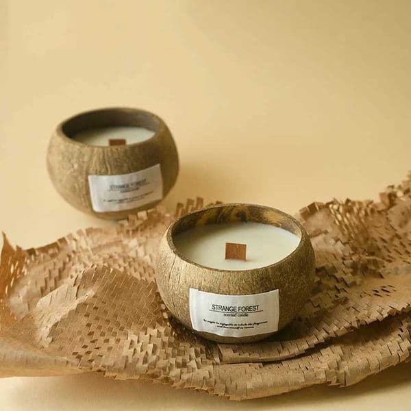 Coconut Shell Aromatherapy Candle Essential Oil Fragrance Premium Plant Wax Fragrance Home Companion L260513