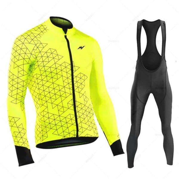 Morvelo 2023 Autumn Cycling Jersey Sets Long Sleeves Bicycle Clothing MTB Maillot Ropa Ciclismo Mountain Bike Uniform Bib Tights W260515