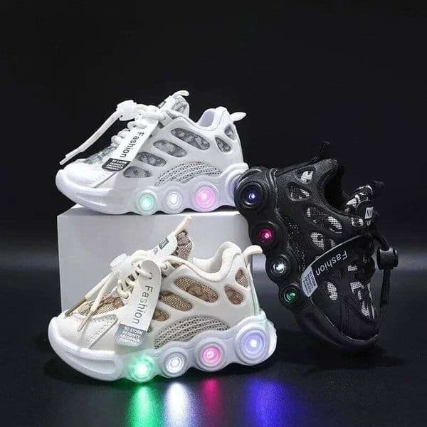 Kids Boys Sneakers Leather Waterproof Air Mesh Shoes White Children Sport Running Girls Sneaker Teen Brand School Trainers J260514