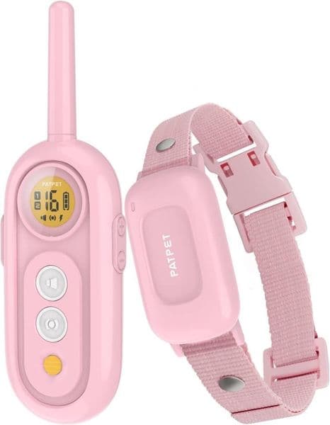 Dog dog leash Collar Designer Dog - 2000Ft Waterproof Shock For Small Medium Dogs (10-100Ibs), Rechargeable Collar With