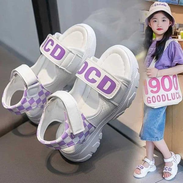 Childrens sandals Girls Summer 2025 new fashion soft soled girls beach shoes CuHK children non-slip sports sandalsT260515 Z260603