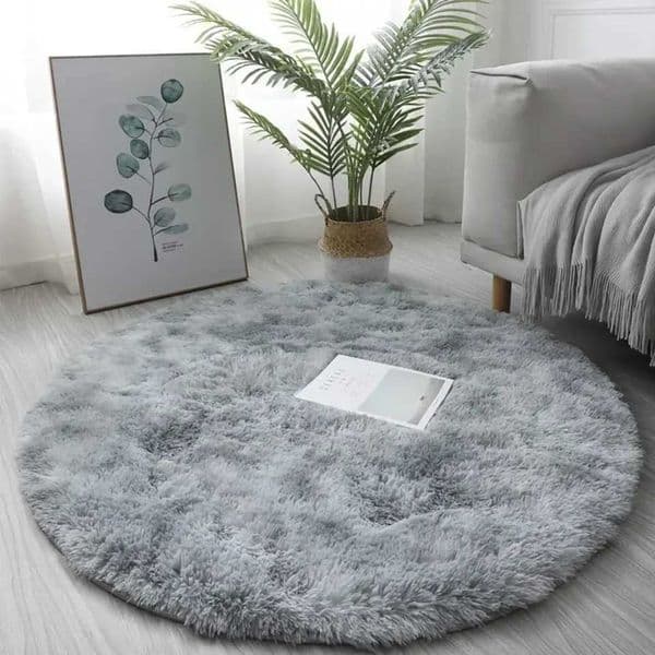 40/60CM Circle Round Shaggy Rug Soft Non-slip Area Rugs Living Room Bedroom Carpet Floor Mat For Girl Home Decoration Z260514