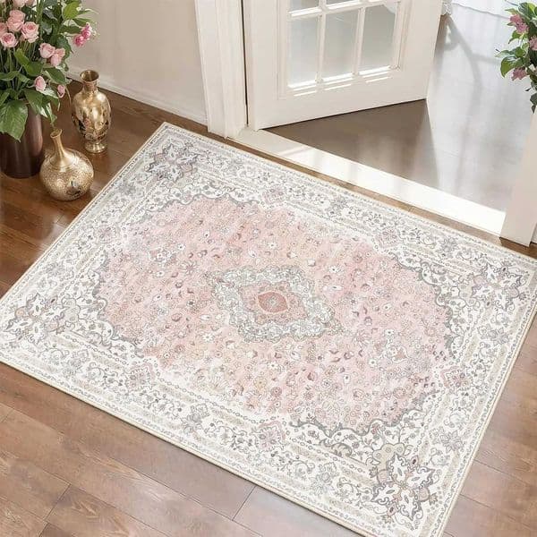 Persian Retro Entrance Doormat Medal Floral Print Soft and Durable Carpet Home Living Room Decoration Bedroom Luxury Floor Mat L260515
