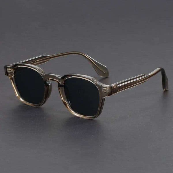 Korean Style Retro Glasses for Women Thick TR90 Frame Square Sunglasses Men UV400 Trending Luxury Brand Sun Shades For Drive J260515