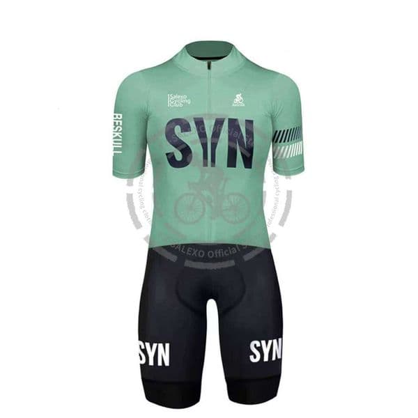 SYN Skinsuit Men's Triathlon TEAM Short Sleeve Summer Bodysuit SHORT Cycling Jersey Bike Bicycle Clothing Ropa Ciclismo 26Y0515