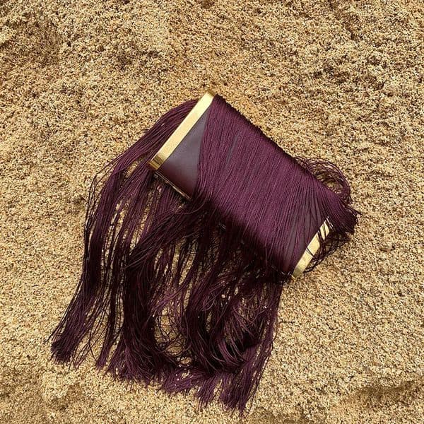 Fashion Retro Long Tassel Box Bag With Simple n Small Square Clutch Crossbody 260514