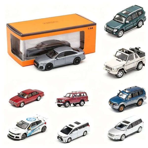 GCD 1/64 Alloy Car Model Diecast Metal Toy Collection Vehicle Boys, Premium Gift for Adults W260515