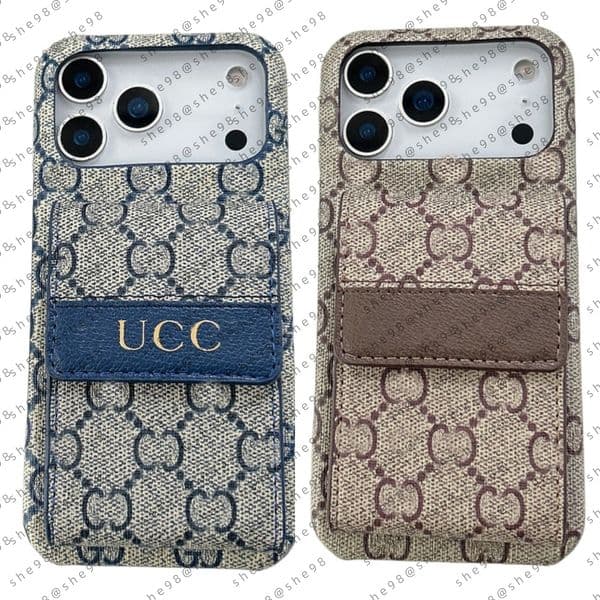Fashion Leather Designer Phone Cases For iPhone 17 16 15 14 13 12 11 Pro Max 14Pro 14Plus 13Pro 13ProMax 12ProMax X XSMax Back Cover Cellphone Case With Card Pocket