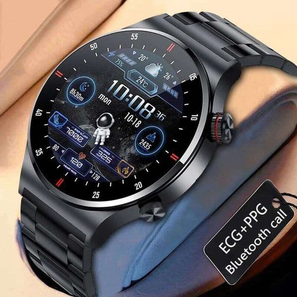 2025 New ECG+PPG BT Call Smart Watch AMOLED Full Touch Sports NFC Watches Men Smartwatch Waterproof For Android Ios 26L0515
