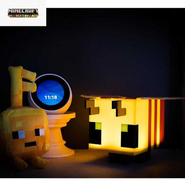 Minecraft Toy Bee Light-Up Lamp Peripheral Flashlight Torch LED Torch Miners Lamp Square Lamp L260515IKFF