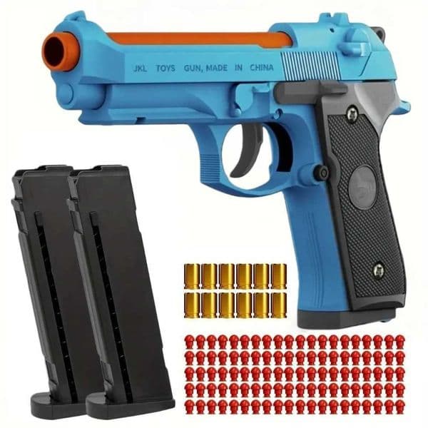 Automatic Continuous Firing SIG17 Shell Ejceting Toy Gun EVA Soft Bullets Airsoft Pistol for Boys Outdoor Sports Shooting GiftL260515ZBUO