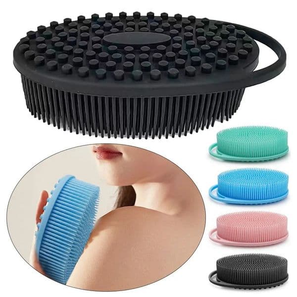 Body Exfoliating Silicone Skin Remover Tool Home Bathroom Products Body Scrubber Set Scrubber Bath Sponge Shower Brush 260515