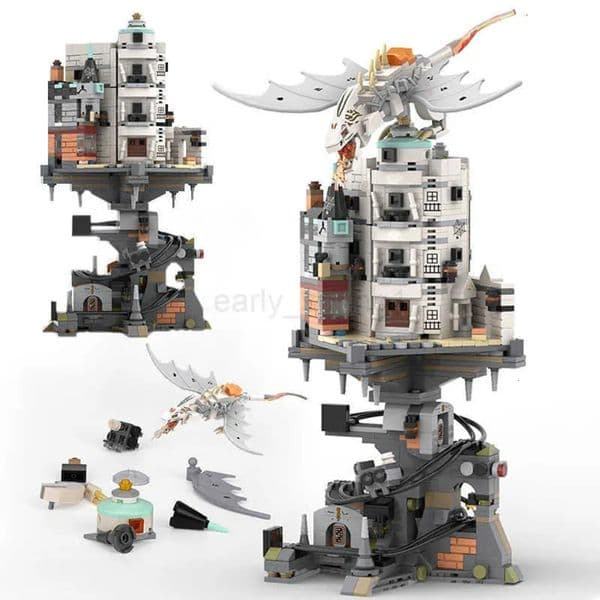 2026 New Wizard Tower Magic World Dragon MOC Building Bricks Set Blocks Toys For Kids Children Adult Birthday Gifts 1056Pcs Designer 03