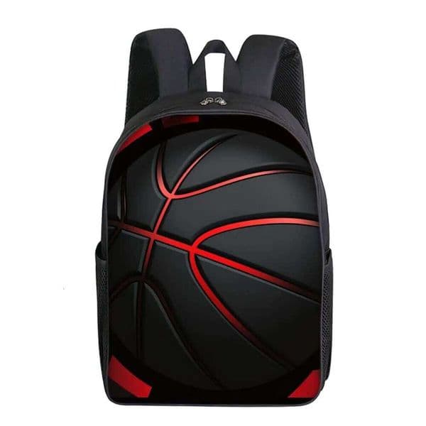 Basketball Printing Single Layer Backpack Boy and Girls Best Gifts 2D Flat Cartoon School Bags for Children