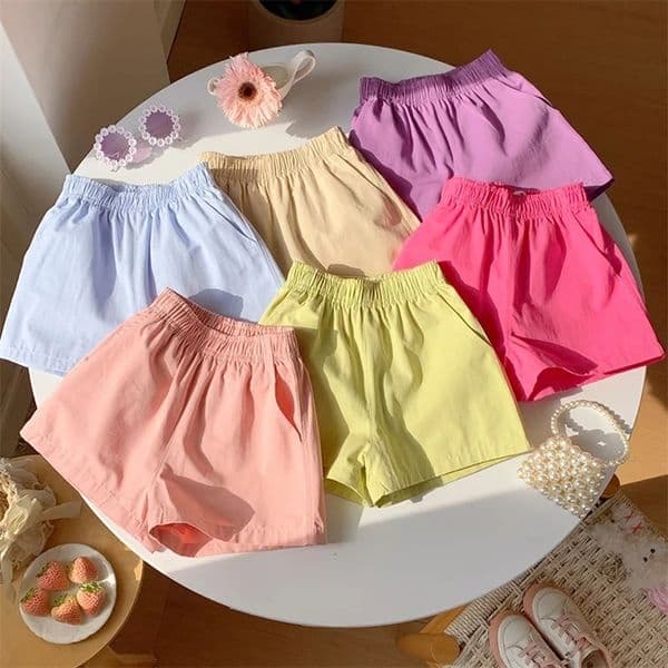 Children Shorts Casual Teenager Baby Outfits Clothing Kids Shorts Summer Pants For Boys Candy Color 260515