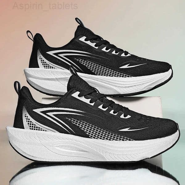 Running Shoes Men Marathon Sports Carbon Board Air Cushion Breathable Lightweight Mens Comfortable Athletic Nonskid Sneakers M260516
