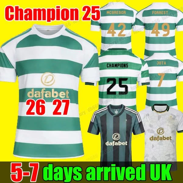 4XL Celticfc 26 27 kids Celticfc jerseys 26 27 champions 25 56 top 60th soccer jersey celticsjersey football shirt JOTA YANG MCGREGOR MCCOWAN DAIZEN men kids kit