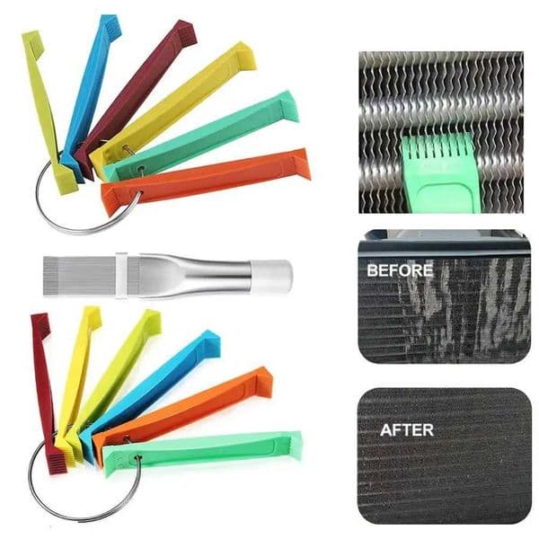 Plastic Air Conditioner Fin Cleaning Accessories Condenser Radiator Fin Brush for Auto Cooling System Fin Comb Kits Repair Tools L260516