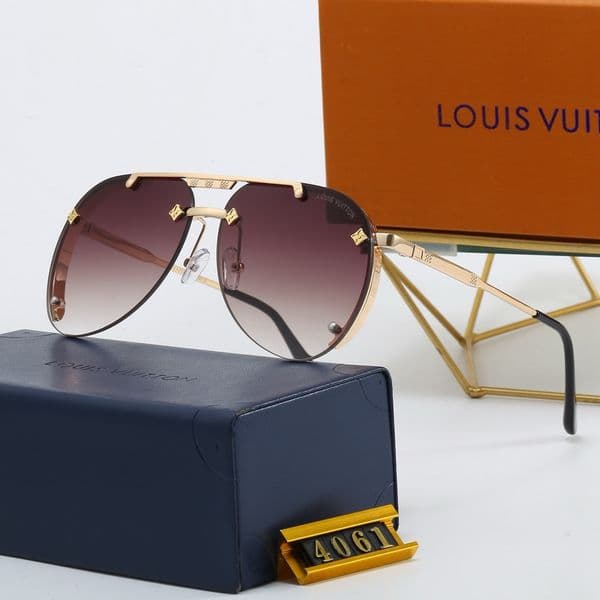 Luxury Designer Sunglasses Mens Rimless Sunglasses Womens Polarized UV Protection Sun Glasses Vintage Driving Shades Lunettes De Soleil Femme