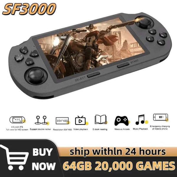 SF3000 Retro Handheld Video Game Console Linux System 45 Inch 854480 IPS Screen 3000mAh Portable Pocket Video Player Games Z260516