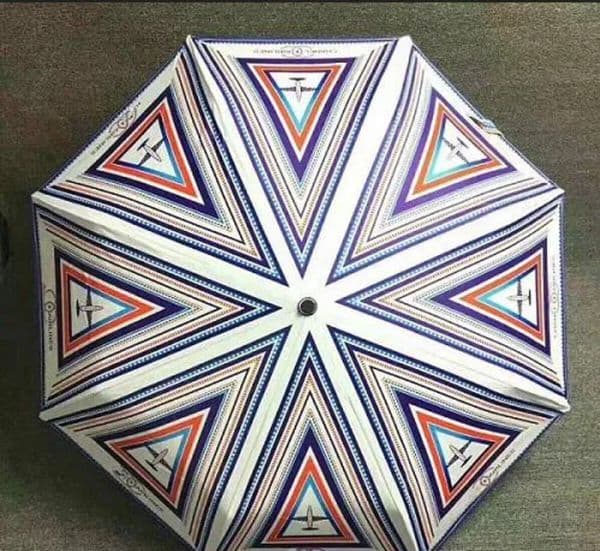 Luxury Designer Decor New!Luxury Classic Pattern Airplane Logo room For Women 3 Fold Luxury With Box And Bag Rain Umbrella VIP Gift Decorati 14