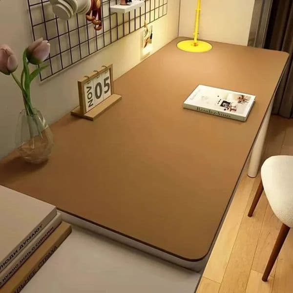 Luxury Designer Decor Leather Cloth For Home Easy Clean Table Protector Waterproof Tea Coaster Large Desk Anti-Slip room Gamer Keyboard Mous 3