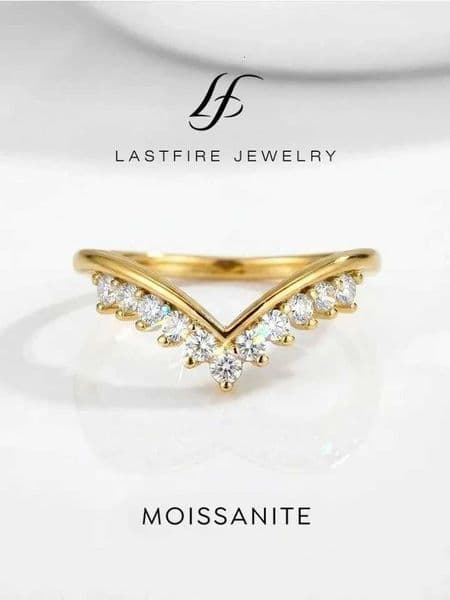 925 Sterling Silver Real Moissanite Diamond Elegant Crown Ring For Women Engagement Wedding Luxury High Quality Fine JewelryT260516